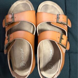 Cat & Jack Kids' Orange Double-Buckle Sandals